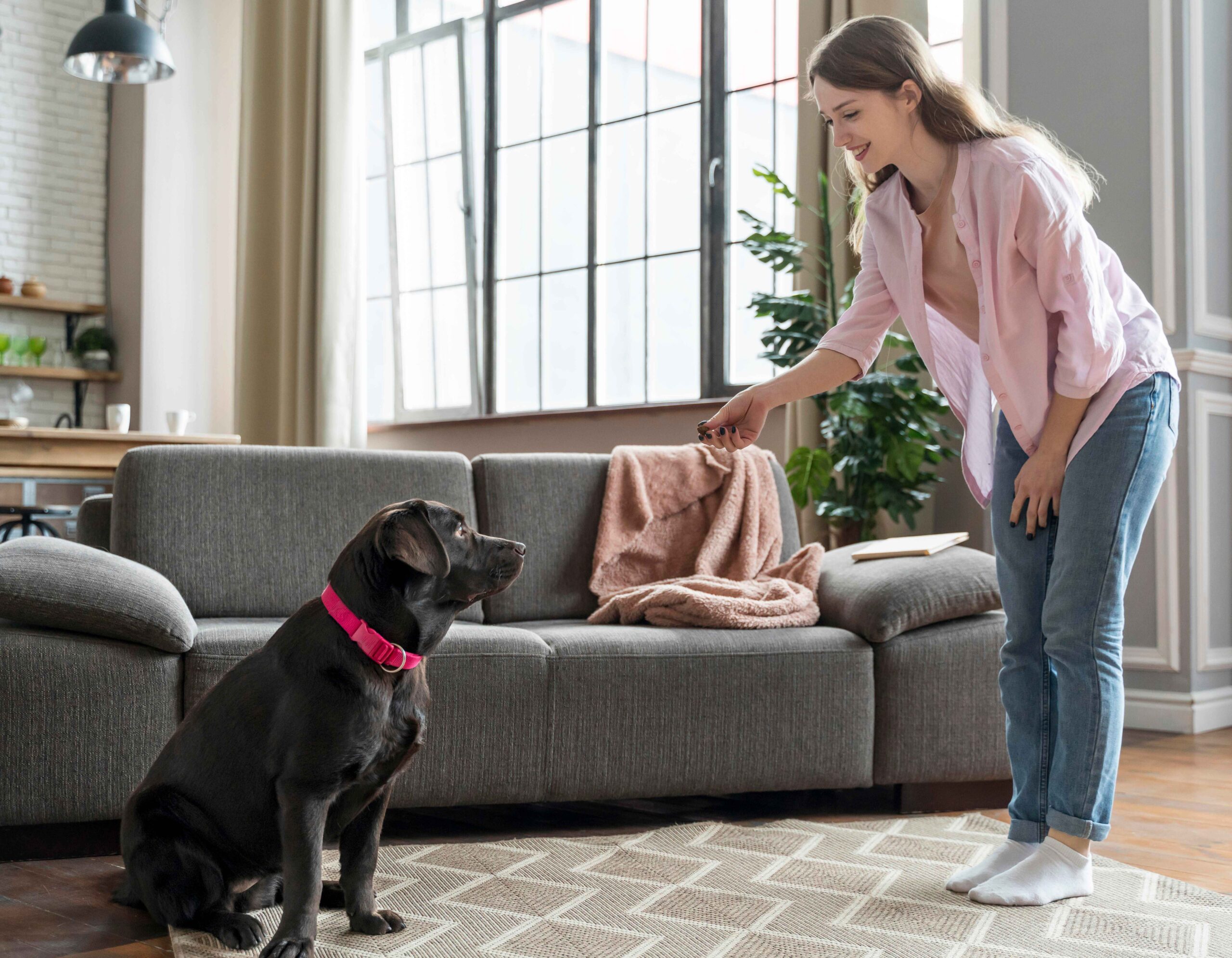 full-shot-woman-training-dog